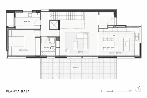 Obra nueva — Casa Alfonso — Raxó (Poio) — Planta baja