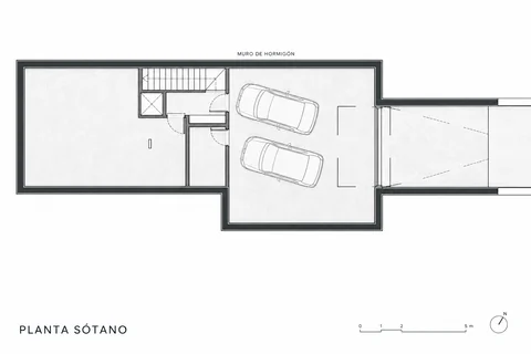 Obra nueva — Casa Alfonso — Raxó (Poio) — Planta sótano
