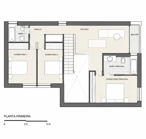 Obra nueva — Recarei (Dorrón, Sanxenxo) — Planta primera