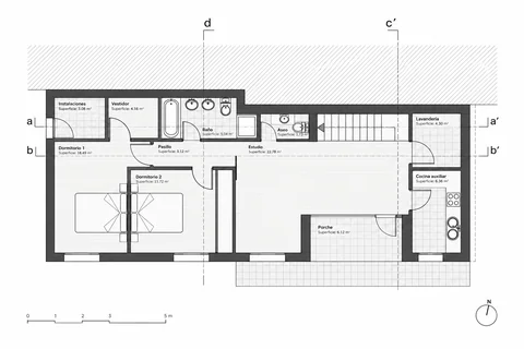 Obra nueva — Samieira (Poio) — Planta baja
