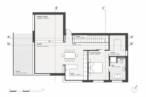 Obra nueva — Samieira (Poio) — Planta primera